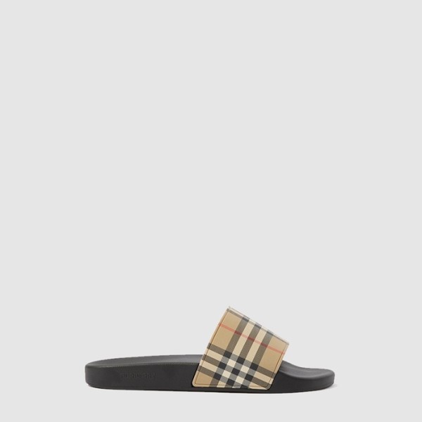 ❤버버리 남성 체크 슬라이드 샌들 - Burberry Mens Check Slides - bus7283x