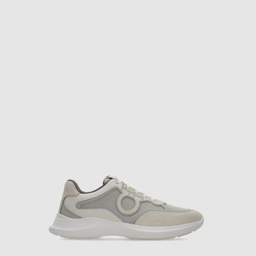 ❤페라가모 남성 간치니 오너먼트 로우탑 스니커즈 - Ferragamo Mens Gancini Ornament Low-Top Sneakers - fes7285x