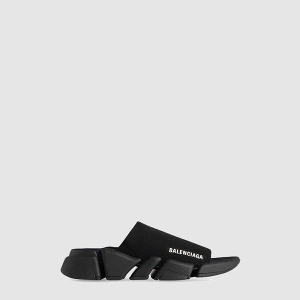 ❤발렌시아가 남성 스피드 2.0 리사이클드 니트 슬라이드 - Balenciaga Mens Speed 2.0 Recycled Knit Slides - bas7295x