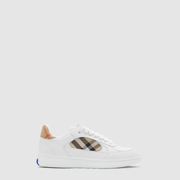 ❤버버리 남성 레더 체크 테라스 스니커즈 - Burberry Mens Leather Check Terrace Sneakers - bus7387x