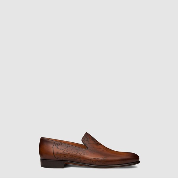 ❤벨루티 남성 커시브 갈레 레더 로퍼 - Berluti Mens Cursive Gallé Leather Loafers - bes7505x
