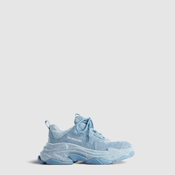 ❤발렌시아가 남성 트리플 S 데님 스니커즈 - Balenciaga Mens Triple S Denim Sneakers - bas7517x