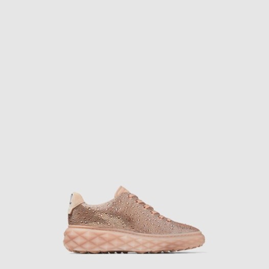 ❤지미추 여성 마카롱 크리스털 쉬머 스웨이드 스니커즈 - Jimmy Choo Womens Macaron Crystal Shimmer Suede Sneakers - jis7523x