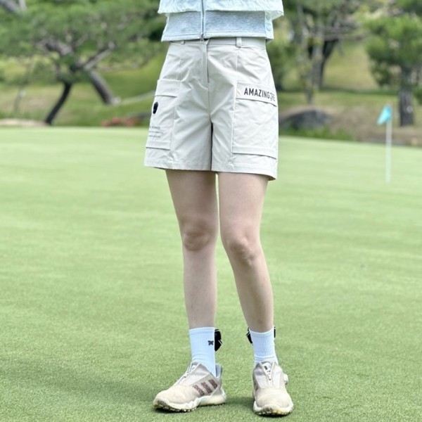 ❤[Amazing Cre] 어메이징크리 여성 테크 카고 쇼츠 팬츠 - gol1813x