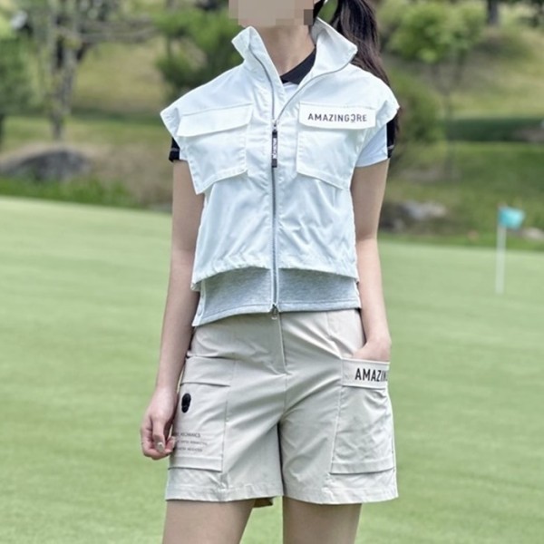 ❤[Amazing Cre] 어메이징크리 여성 에어 셔틀 테크 베스트 - gol1814x