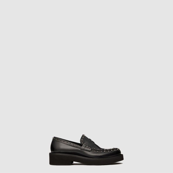 ❤발렌티노 남성 가라바니 젠틀글램 가죽 로퍼 - Valentino Mens Garavani Gentle Glam Leather Loafers - vas7735x