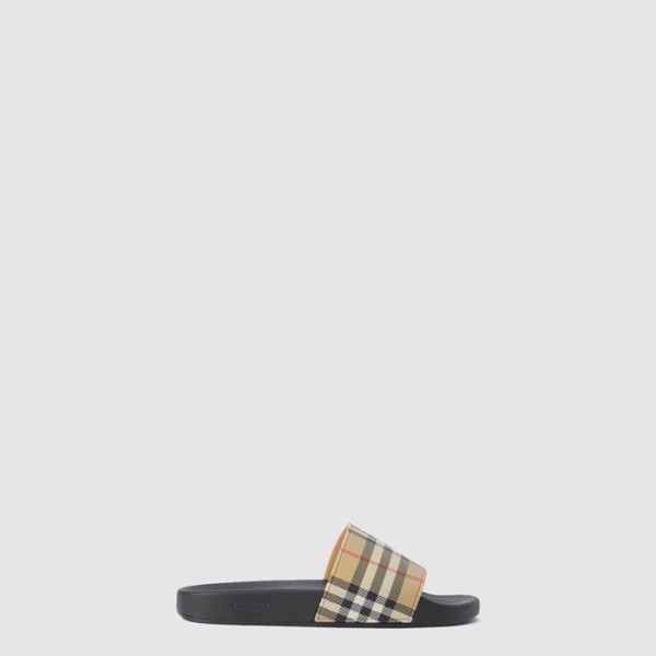 ❤버버리 남/녀 체크 슬라이드 - Burberry Unisex Check Slides - bus7742x