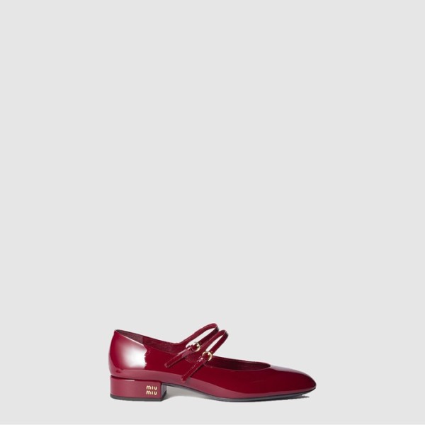 ❤미우미우 여성 버클 장식 페이턴트 가죽 슬링백 펌프스 - Miu Miu Buckle-embellished Patent Leather Slingback Pumps - mis7753x