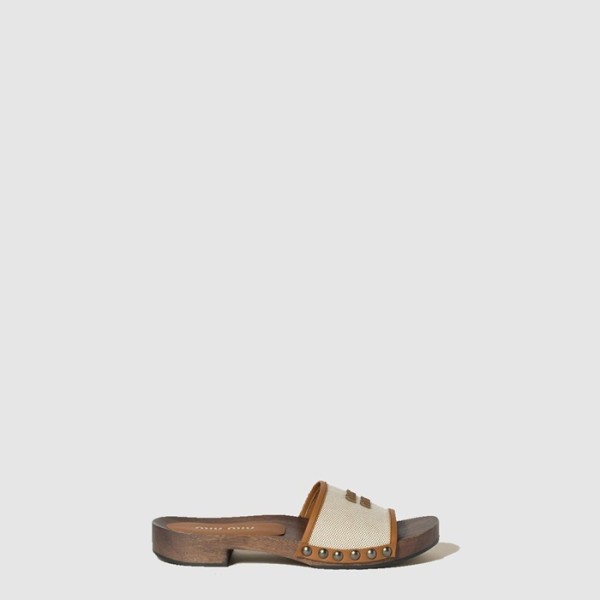 ❤미우미우 여성 캔버스 클로그 - Miu Miu Womens Canvas Clog - mis7773x