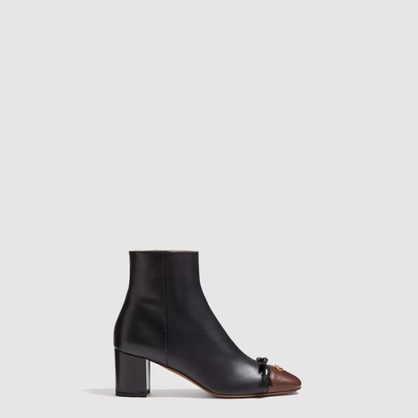 ❤발렌티노 여성 발레 뒤 루아 키드스킨 레더 앵클 부츠 - Valentino Ballet du Roi Kidskin Leather Ankle Boots - vas7810x