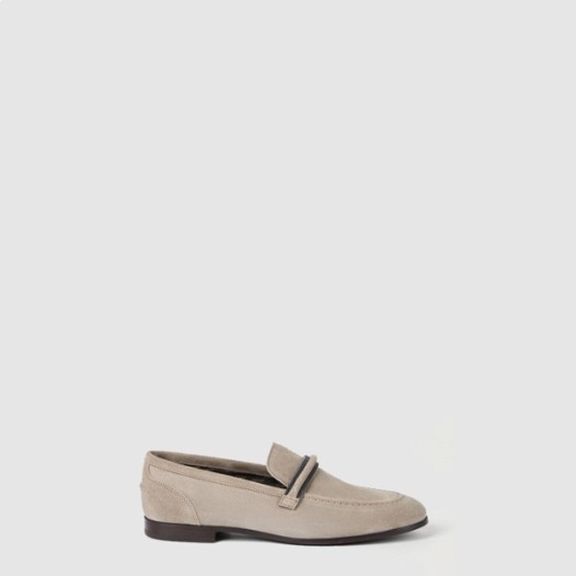 ❤브루넬로 쿠치넬리 여성 플란넬 플랫 슈즈 - Brunello Cucinelli Womens Flannel Flats - brs7823x