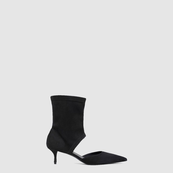 ❤알라이아 여성 스트레치 스웨이드 로우 부츠 - Alaia Stretch Suede Low Boots - als7834x