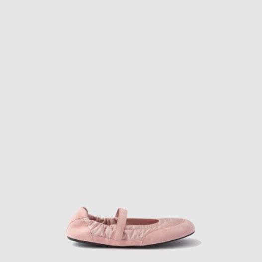 ❤프라다 여성 컬랩스 리나일론 및 스웨이드 발레리나 - Prada Collapsible Re-Nylon and Suede Ballerina - prs7872x