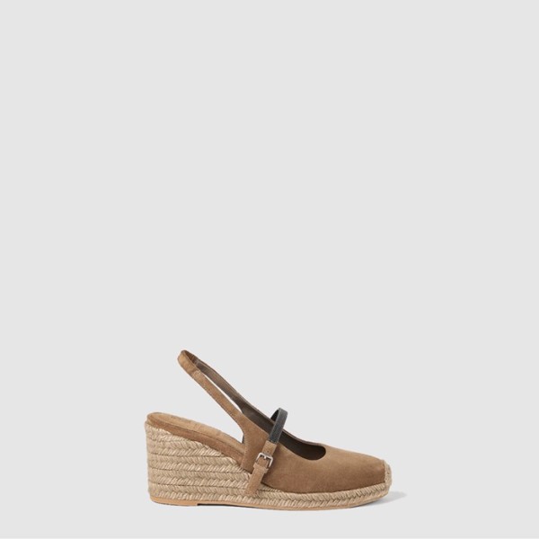❤브루넬로 쿠치넬리 여성 에스파드릴 웨지힐 - Brunello Cucinelli Espadrille Wedge Heel - brs7973x