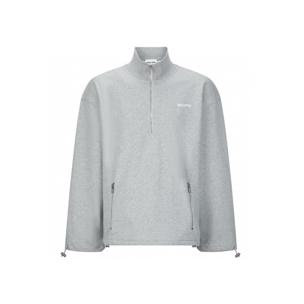 ❤미우미우 여성 집업 긴팔티 - Miumiu Womens Zip-up Tshirt - mic7987x