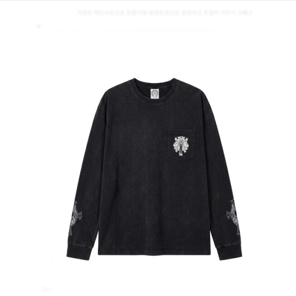 ❤크롬하츠 남성 라운드 긴팔티 - Chrome Hearts Mens Round Tshirt - chc8005x