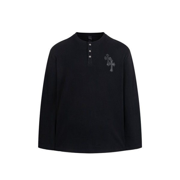 ❤크롬하츠 남성 라운드 긴팔티 - Chrome Hearts Mens Round Tshirt - chc8007x