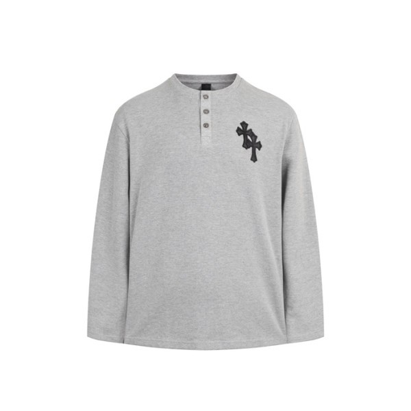 ❤크롬하츠 남성 라운드 긴팔티 - Chrome Hearts Mens Round Tshirt - chc8008x