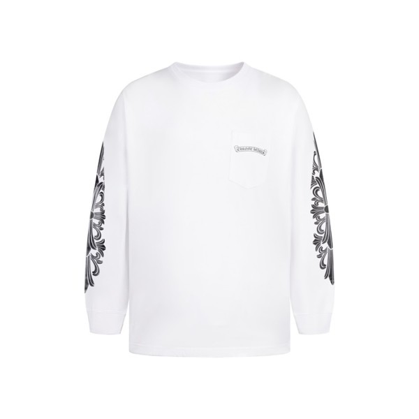 ❤크롬하츠 남성 라운드 긴팔티 - Chrome Hearts Mens Round Tshirt - chc8022x