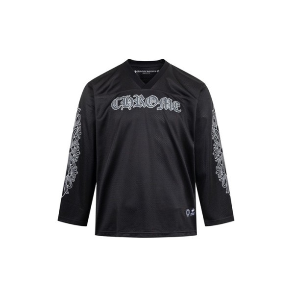 ❤크롬하츠 남성 브이넥 긴팔티 - Chrome Hearts Mens V-neck Tshirt - chc8050x