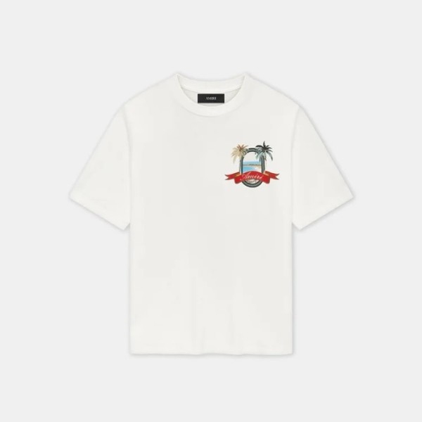 ❤아미리 남성 반팔 티셔츠 - Amiri Mens Round Tshirt - amc8063x