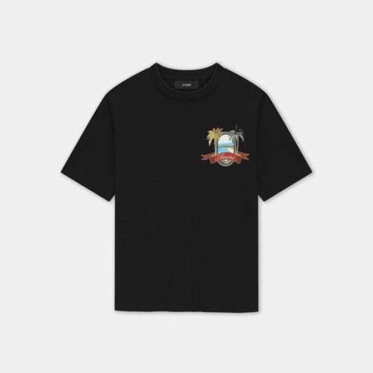 ❤아미리 남성 반팔 티셔츠 - Amiri Mens Round Tshirt - amc8064x