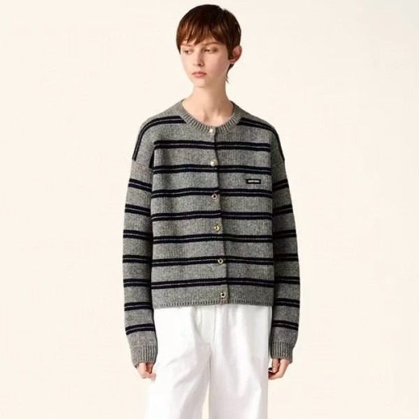 ❤미우미우 여성 라운드 가디건 - Miumiu Womens Round Cardigan - mic8046x