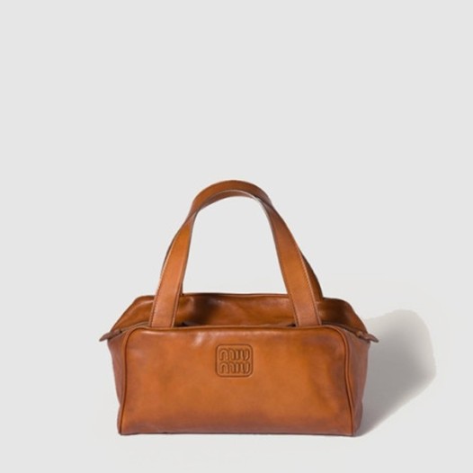 ★미우미우 여성 가죽 탑 핸들 백 - Miumiu Womens Leather Top Handle Bag