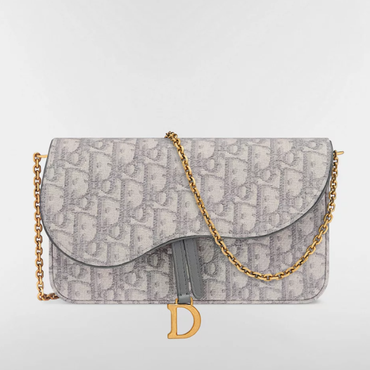 디올 여성 미디엄 새들 체인 파우치 - Dior Womens Medium Saddle Chain Pouch