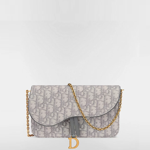 디올 여성 미디엄 새들 체인 파우치 - Dior Womens Medium Saddle Chain Pouch