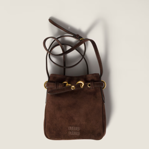 미우미우 여성 스웨이드 파우치 - Miumiu Womens Suede Pouch