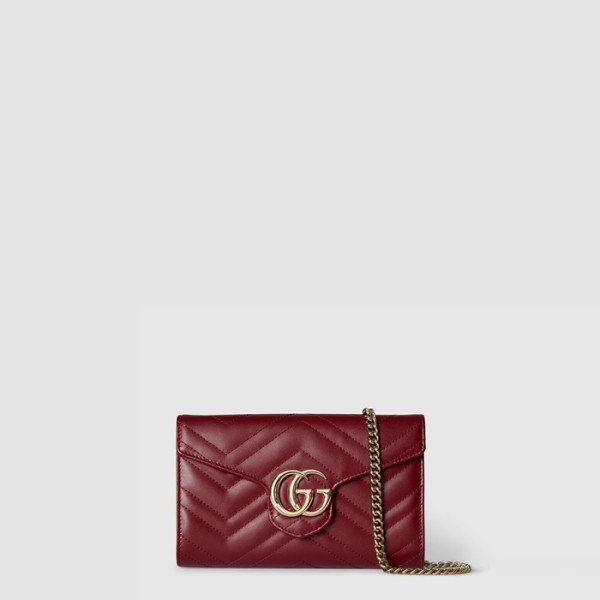 ❤구찌 여성 GG 마몽 체인 지갑 - Gucci Womens GG Marmont Chain Wallet - gub9703x
