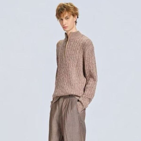 ❤로로피아나 남성 지퍼 스웨터 - Loro Piana Mens Zipper Sweater - lpc8185x