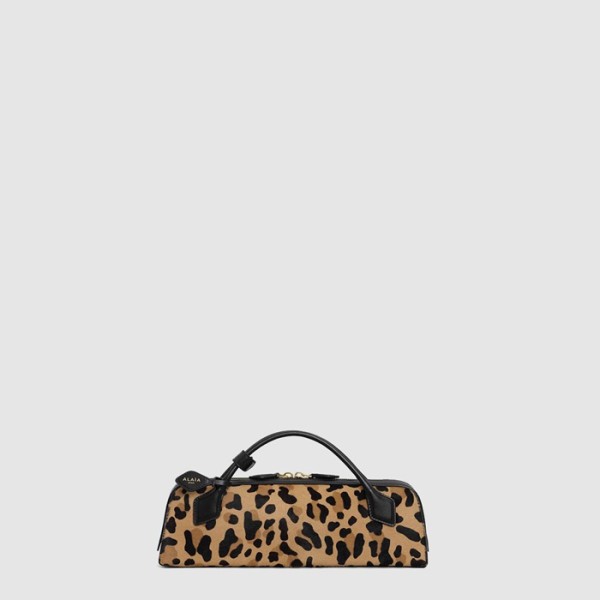❤알라이아 여성 레오파드 헤어카프 Le Teckel 클러치 - Alaia Womens Leopard-print Hair Calfskin Le Teckel Clutch - alb9759x