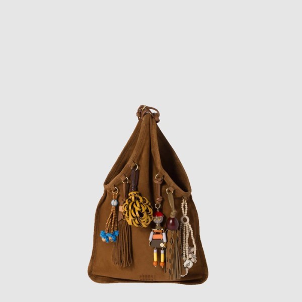 ❤미우미우 여성 트릭 장식 스웨이드 백 - Miumiu Womens Trick-embellished Suede Bag - mib9842x