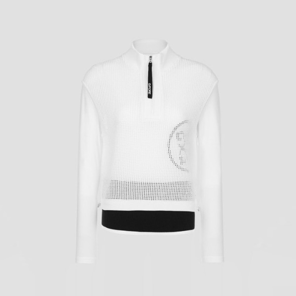 ❤[G/FORE] 지포어 여성 쿨 터치 하이브리드 하프집 스웨터 - gol1852x