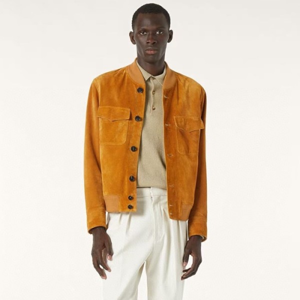 ❤로로피아나 남성 가죽 자켓 - Loro Piana Mens Leather Jacket - lpc8243x