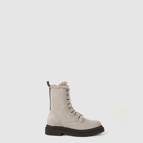 ❤브루넬로쿠치넬리 여성 루프 스웨이드 부츠 - Brunello Cucinelli Womens Suede Boots With Loop Detail - brs8153x