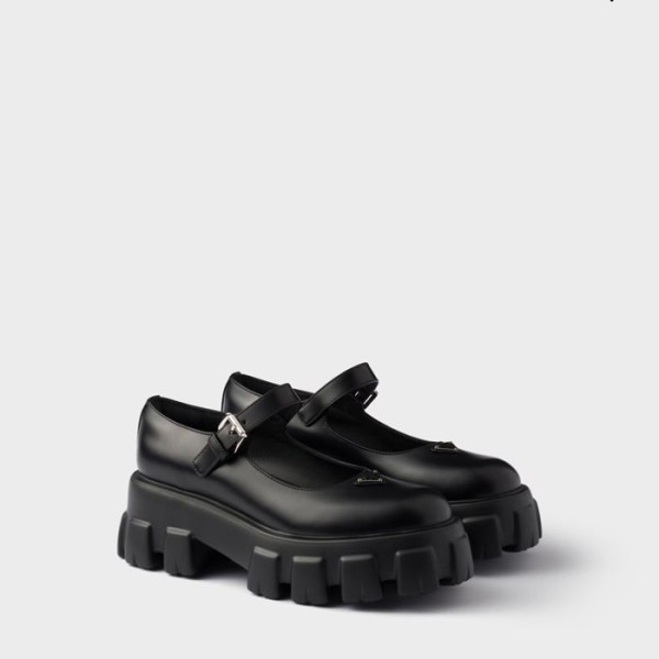 ❤프라다 여성 브러시드 가죽 모놀리스 메리 제인 - Prada Womens Brushed Leather Monolith Mary Jane - prs8219x