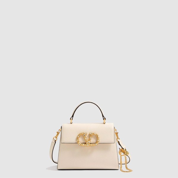 ❤발렌티노 여성 가라바니 브이슬링 주얼 로고 스몰 핸드백 - Valentino Womens Garavani V-Sling Jewel Logo Small Handbag - vab9923x