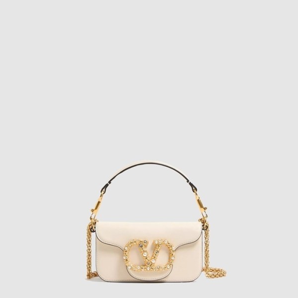 ❤발렌티노 여성 가라바니 로코 주얼 로고 스몰 숄더 백 - Valentino Womens Garavani Rocco Jewel Logo Small Shoulder Bag - vab9927x