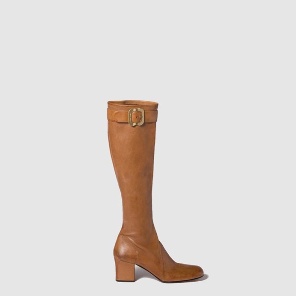 ❤미우미우 여성 버클 장식 나파 가죽 부츠 - Miumiu Womens Buckle-embellished Nappa Leather Boots - mis8237x