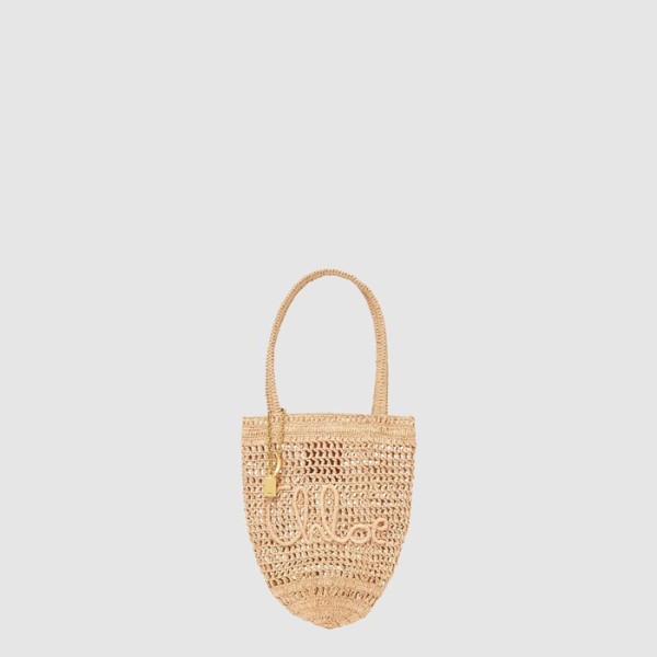❤끌로에 여성 라피아 스몰 Summer Banana 토트백 - Chloe Womens Raffia Small Summer Banana Tote Bag - chb10041x