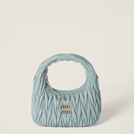 ★미우미우 여성 완더 마테라쎄 호보 백 스몰 - Miumiu Womens Wander Matelasse Hobo Bag