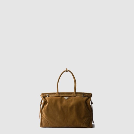 ❤프라다 여성 스웨이드 토트백 2VG128 - Prada Womens Suede Tote Bag - prb10110x