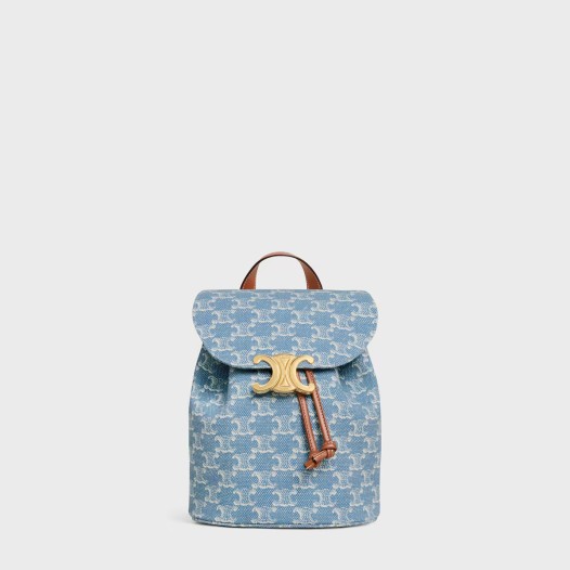 ❤셀린느 여성 보니 백팩 트리옹프 올 오버 텍스타일 - Celine Womens Bonnie Backpack Triomphe All Over Textile - ceb10419x