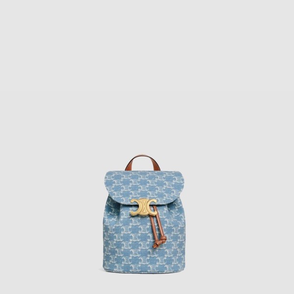 ❤셀린느 여성 보니 백팩 트리옹프 올 오버 텍스타일 - Celine Womens Bonnie Backpack Triomphe All Over Textile - ceb10419x