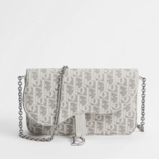 디올 여성 미디엄 새들 체인 파우치 - Dior Womens Medium Saddle Chain Pouch