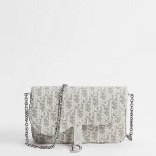 디올 여성 미디엄 새들 체인 파우치 - Dior Womens Medium Saddle Chain Pouch