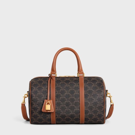 ❤셀린느 남여 스몰 보스턴 백 트리옹프 캔버스 & 카프스킨 - Celine Womens Boston Bag - ceb10568x